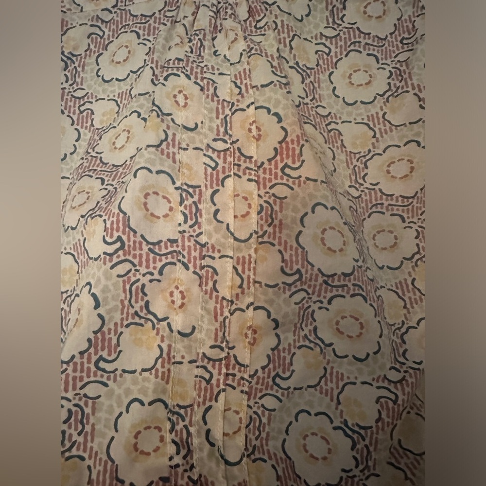 Marc Jacobs floral cotton blouse long sleeve size 4. Tunic - Picture 11 of 15